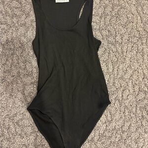 Mango Classic Black Bodysuit